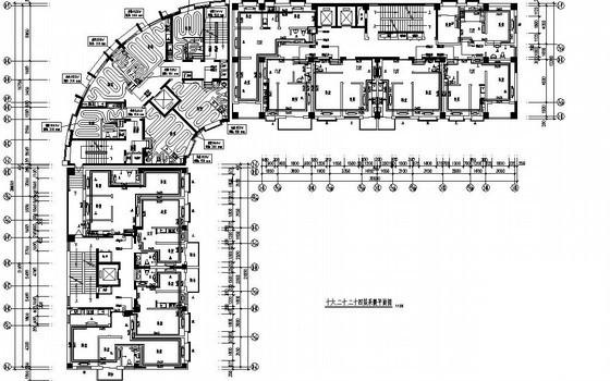 27层商住楼采暖通风设计CAD施工图纸(异程式系统) - 2
