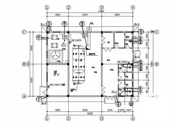 单层高压氧舱给排水CAD施工图纸（设计说明，） - 1