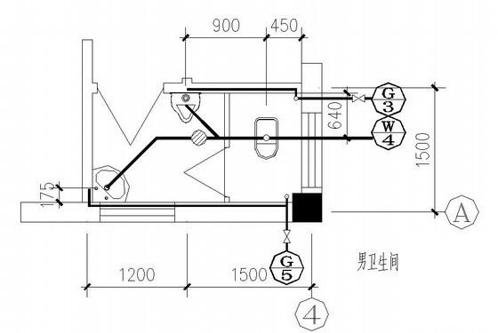 单层高压氧舱给排水CAD施工图纸（设计说明，） - 2