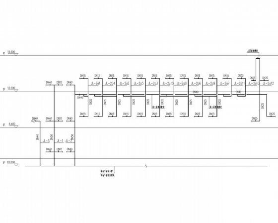 商业楼施工设计图纸（水、暖、电，）(自动喷水灭火系统) - 3