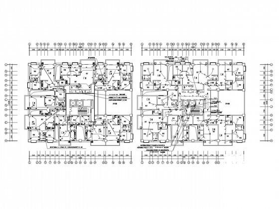 15层商业住宅楼强弱电系统CAD施工图纸 - 1