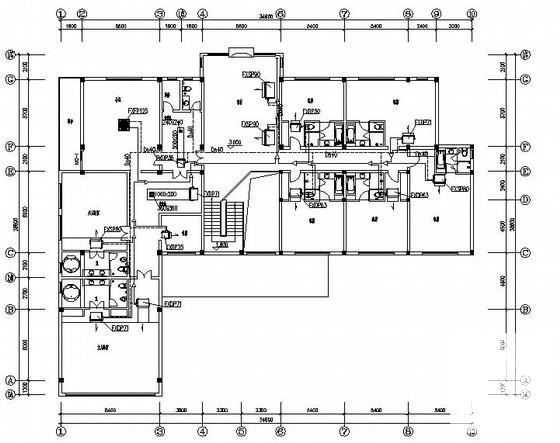 3套2层别墅暖通CAD施工图纸（总）(空调系统设计) - 3