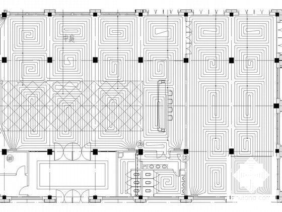 3层别墅住宅楼小区采暖设计CAD施工图纸(地下1层，)(散热器供暖) - 5