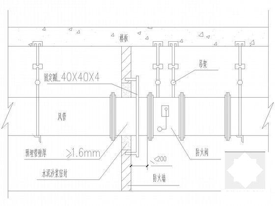 地下室人防通风工程设计CAD施工图纸(地下1层，) - 5
