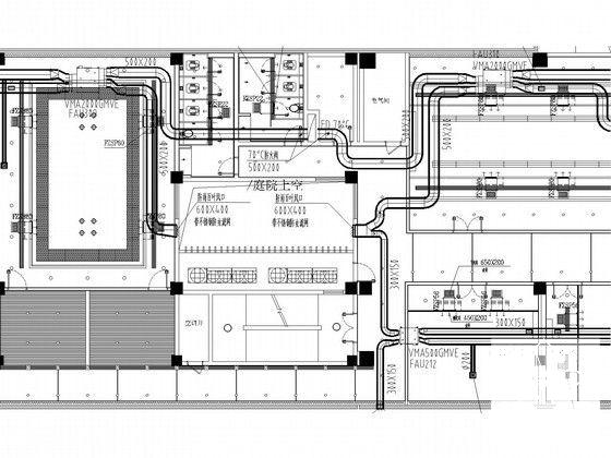 4层研发综合楼空调通风设计CAD施工图纸（总） - 4