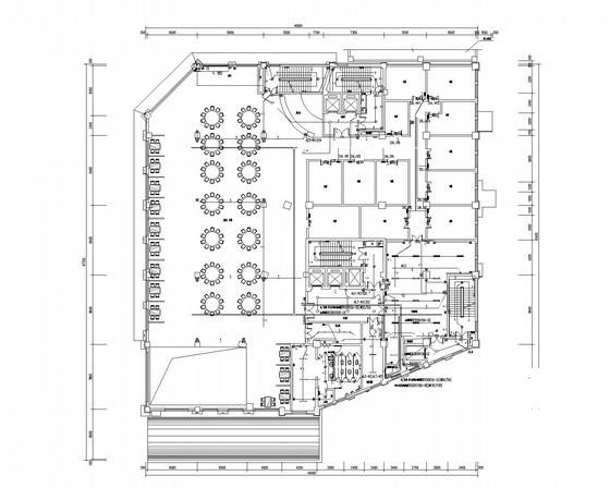 18层商业综合体强弱电CAD施工图纸（新火规）(火灾自动报警系统) - 1
