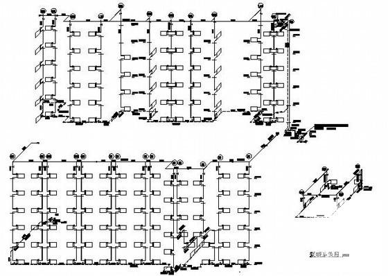 青年教师公寓暖通空调设计CAD施工图纸(平面布置图) - 4