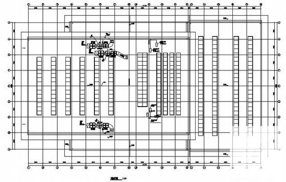 医学院3层体育馆暖通空调CAD施工图纸(新风换气机) - 1
