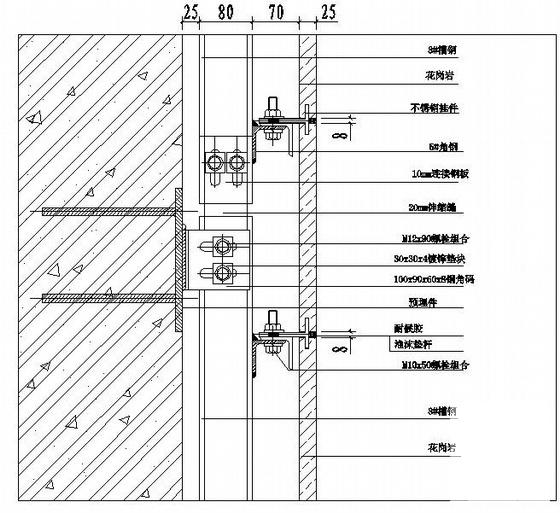 9层商业中心幕墙工程设计CAD图纸 - 1