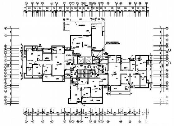 33层剪力墙住宅楼电气CAD施工图纸（车库，一级负荷）(防雷接地) - 2