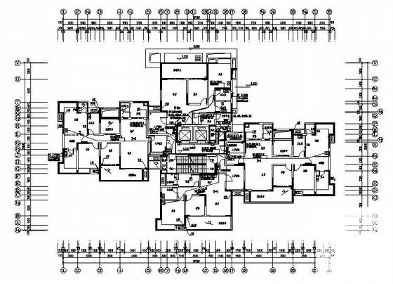 33层剪力墙住宅楼电气CAD施工图纸（车库，一级负荷）(防雷接地) - 3