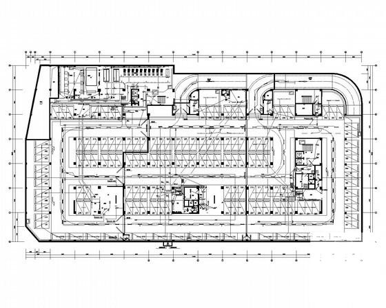 7层商业广场综合楼强弱电CAD施工图纸（商业超市餐饮办公） - 1