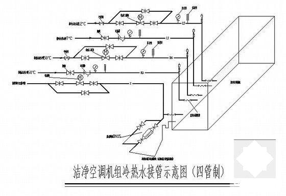 4层医院暖通空调设计竣工CAD图纸 - 4