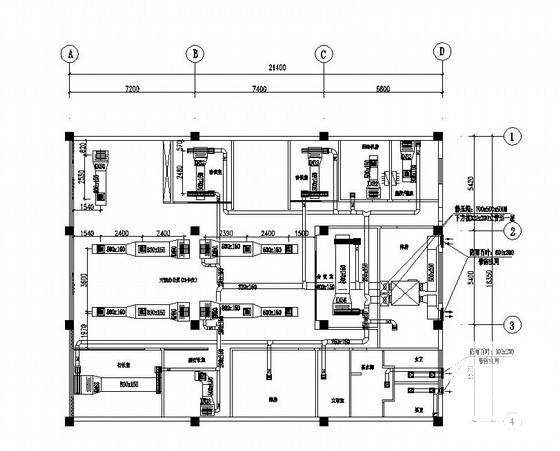 银行暖通设计CAD施工图纸 - 1