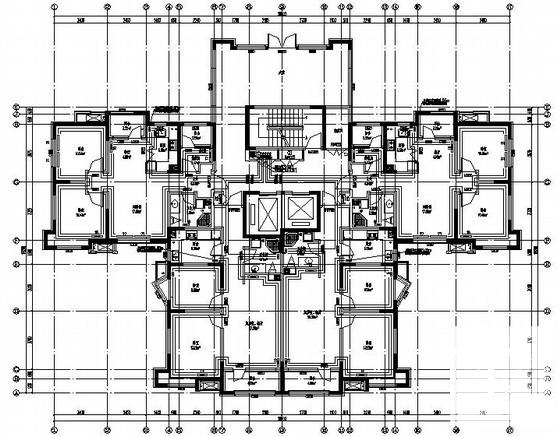 18层小区住宅楼暖通设计CAD施工图纸（9栋楼、地下车库） - 1