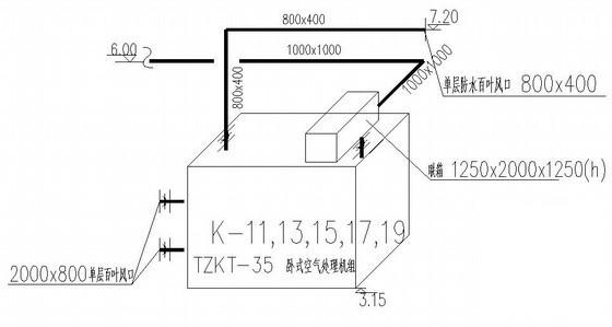 机械加工厂房暖通设计CAD施工图纸(空调水系统) - 4