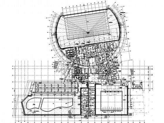 体育中心游泳馆空调通风设计施工图(大院图纸) - 1