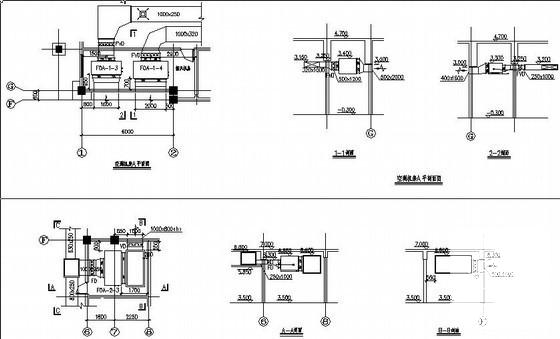 3层办公综合楼空调设计CAD施工图纸（办公用房、康乐设施、客房、餐饮，体育馆）(地下室通风) - 3