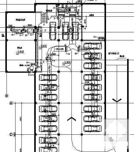 3层办公综合楼空调设计CAD施工图纸（办公用房、康乐设施、客房、餐饮，体育馆）(地下室通风) - 5
