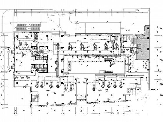 22层体育服务综合楼空调通风及防排烟系统设计CAD施工图纸（制冷机房设计风冷热泵机组） - 1