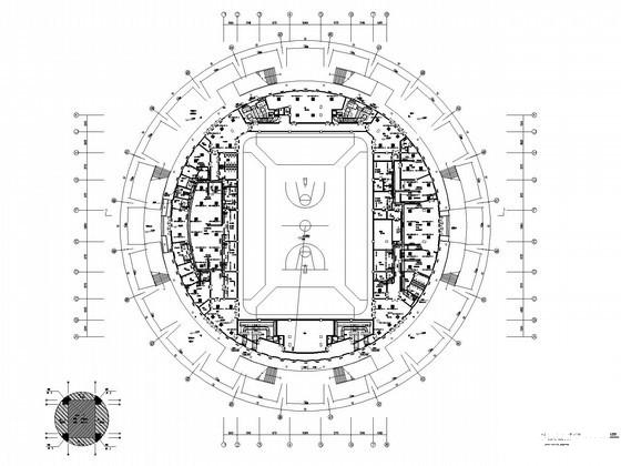大学体育馆暖通空调设计CAD施工图纸 - 1