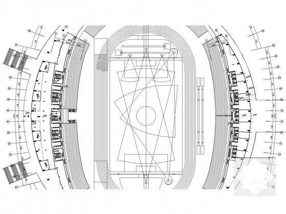 3层大型体育馆建筑空调通风系统设计CAD施工图纸（采暖设计） - 4