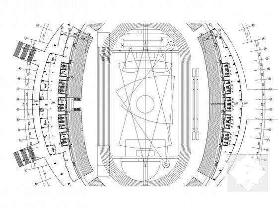 3层大型体育馆建筑空调通风系统设计CAD施工图纸（采暖设计） - 5