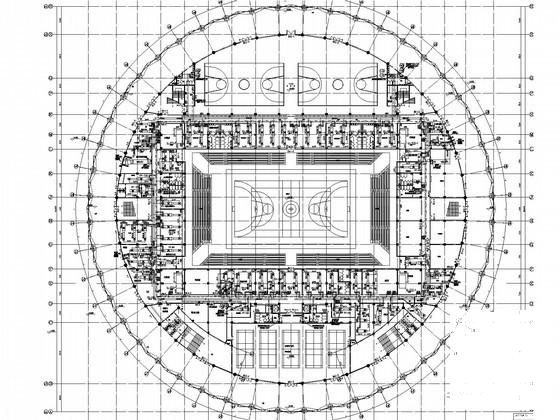 3层大型体育中心空调通风及防排烟系统设计CAD施工图纸（大院设计） - 3