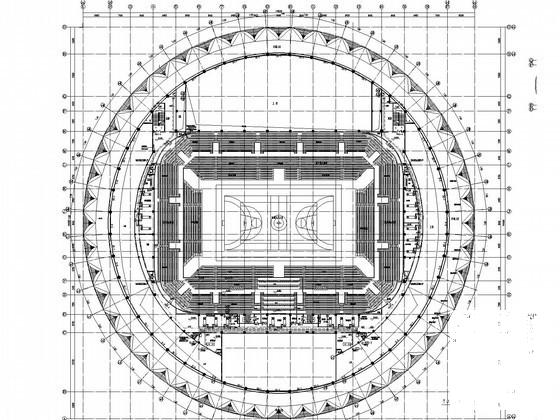 3层大型体育中心空调通风及防排烟系统设计CAD施工图纸（大院设计） - 4