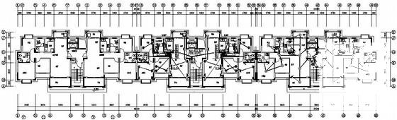 11层小区住宅楼强弱电系统CAD施工图纸（车库） - 1
