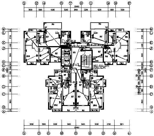 18层住宅楼强弱电系统CAD施工图纸（电气说明） - 2