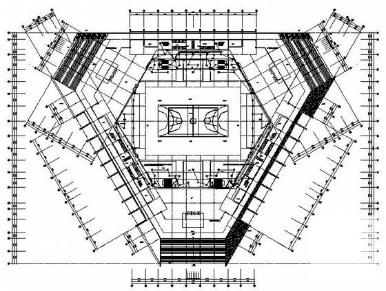 5层体育馆电气消防系统CAD施工图纸 - 2