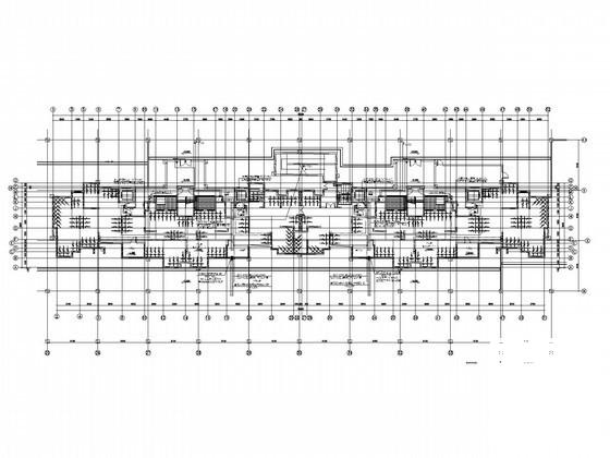 18层住宅楼智能楼宇设计图纸（建筑底图，车库） - 1