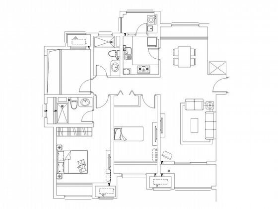 18层住宅楼智能楼宇设计图纸（建筑底图，车库） - 2