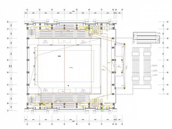 2层小型综合体育馆强弱电系统CAD施工图纸 - 1