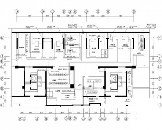 32层住宅楼强电系统CAD施工图纸（高压设计，车库） - 1