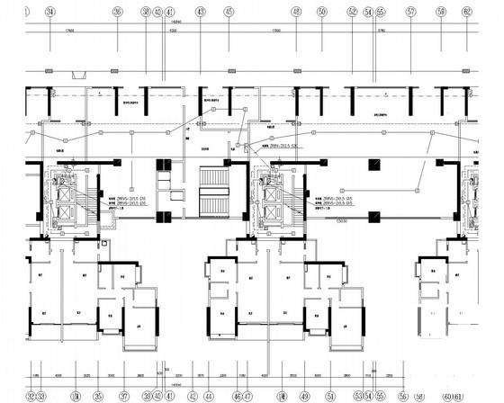 32层住宅楼强电系统CAD施工图纸（高压设计，车库） - 2