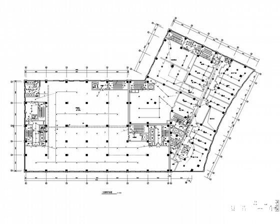 地上12层住宅楼强弱电CAD施工图纸（地下1层） - 1