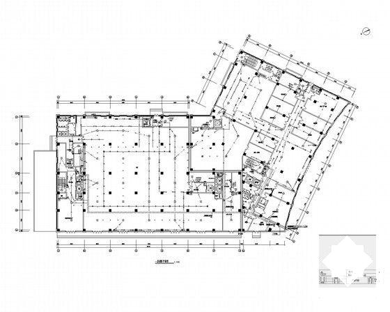 地上12层住宅楼强弱电CAD施工图纸（地下1层） - 4