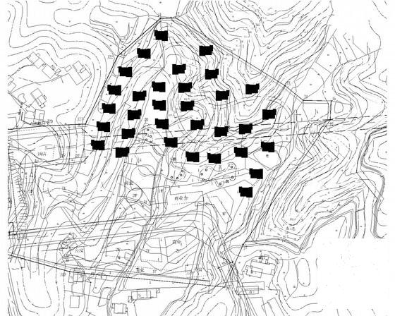 温泉别墅区规划方案（sketchup模型，）(总平面图) - 1