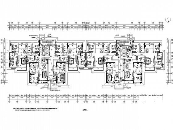 26层钢筋混凝土结构住宅楼电施CAD图纸（车库，设备用房）(计算机网络系统) - 1