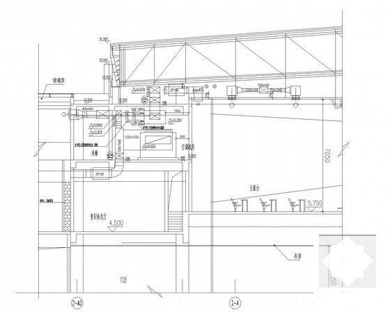 3层教育中心空调通风及防排烟系统设计CAD施工图纸（节能设计）(风冷螺杆式热泵) - 5