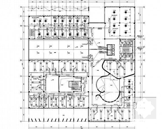 4层教育研究院空调通风及防排烟系统设计CAD施工图纸（节能设计） - 4