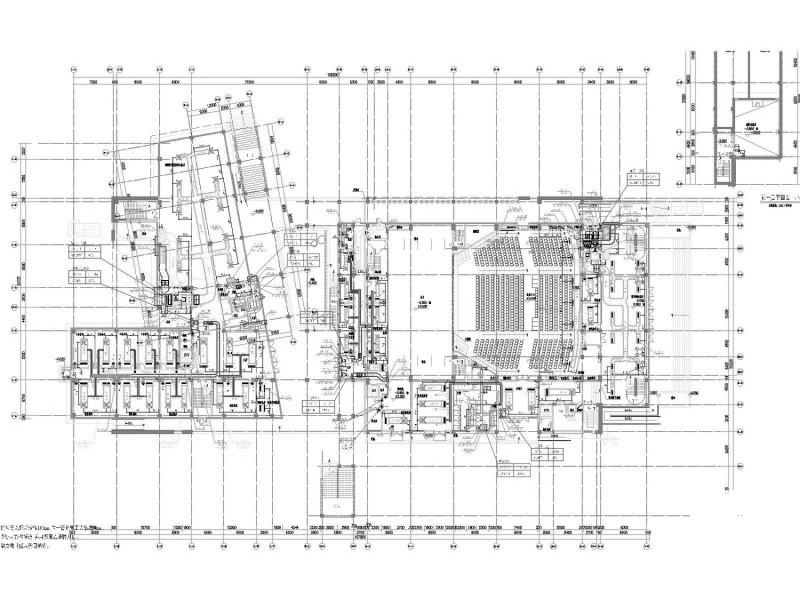4层层文化教育建筑空调通风防排烟系统设计CAD施工图纸(自动控制) - 1
