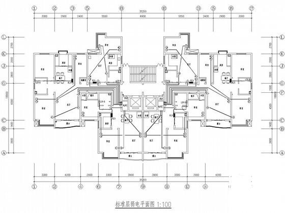 塔式高层钢筋混凝土结构住宅楼电气图纸（一类建筑，含人防） - 2