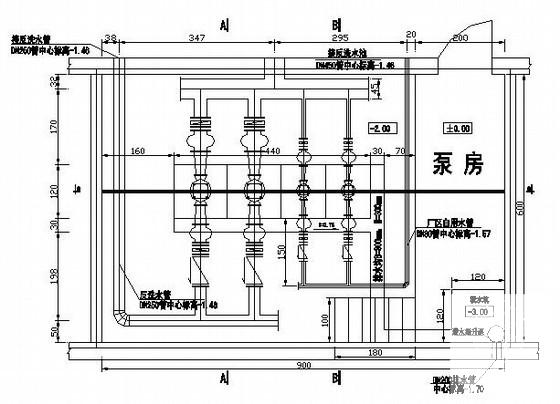 工业园水厂给排水工艺图纸(总平面布置图) - 3