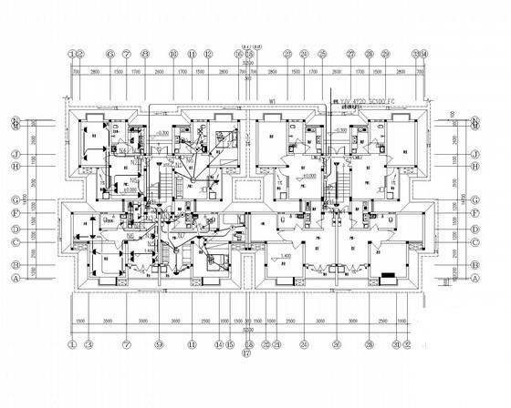 6层钢筋混凝土结构住宅楼电气CAD施工图纸 - 1