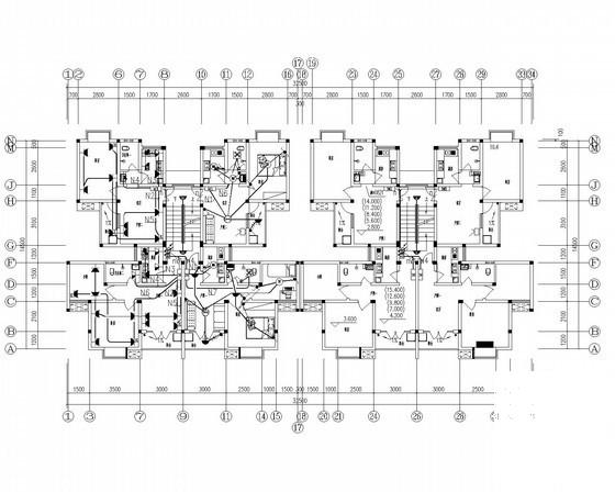 6层钢筋混凝土结构住宅楼电气CAD施工图纸 - 3