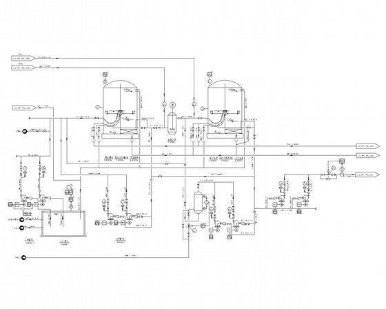 工业园区污水处理厂给排水CAD图纸（工艺图、详图、安装图）(管道布置图) - 4