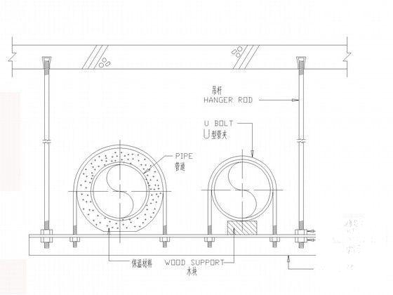 工业生产车间给排水管道CAD施工图纸（纯水系统冷却水系统）(压缩空气管) - 5